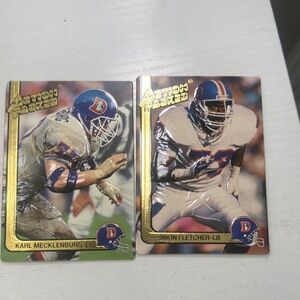 Football Trading Cards - Gold and Blue